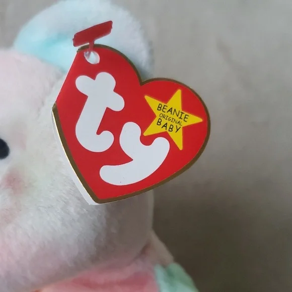 Peace ✌Tiedye Bear Ty Beanie Baby 🐻 Gift, Kids Toy, Rare Collectible, NWT - Picture 4 of 11